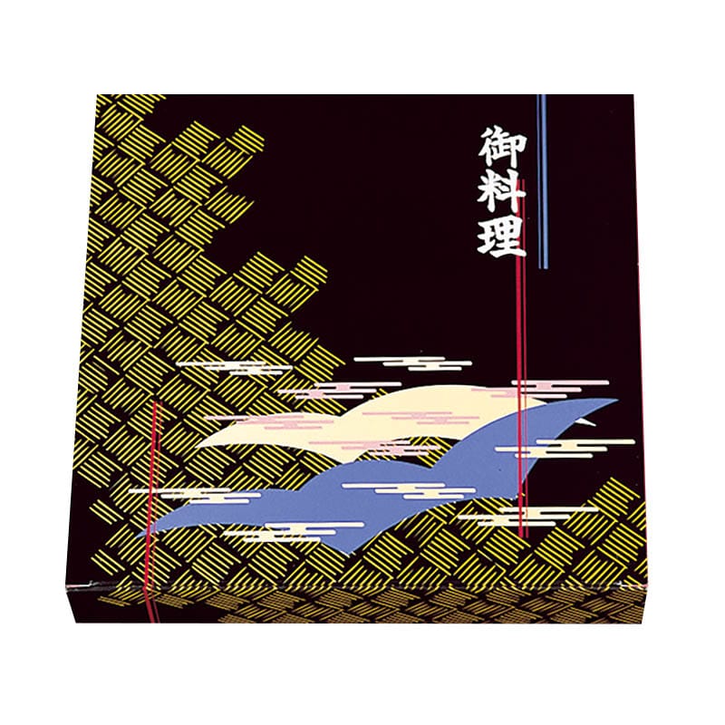 北原産業 紙ボックス弁当容器 本体 80-80 山波 YN-80 50個/袋(ご注文単位6袋)【直送品】