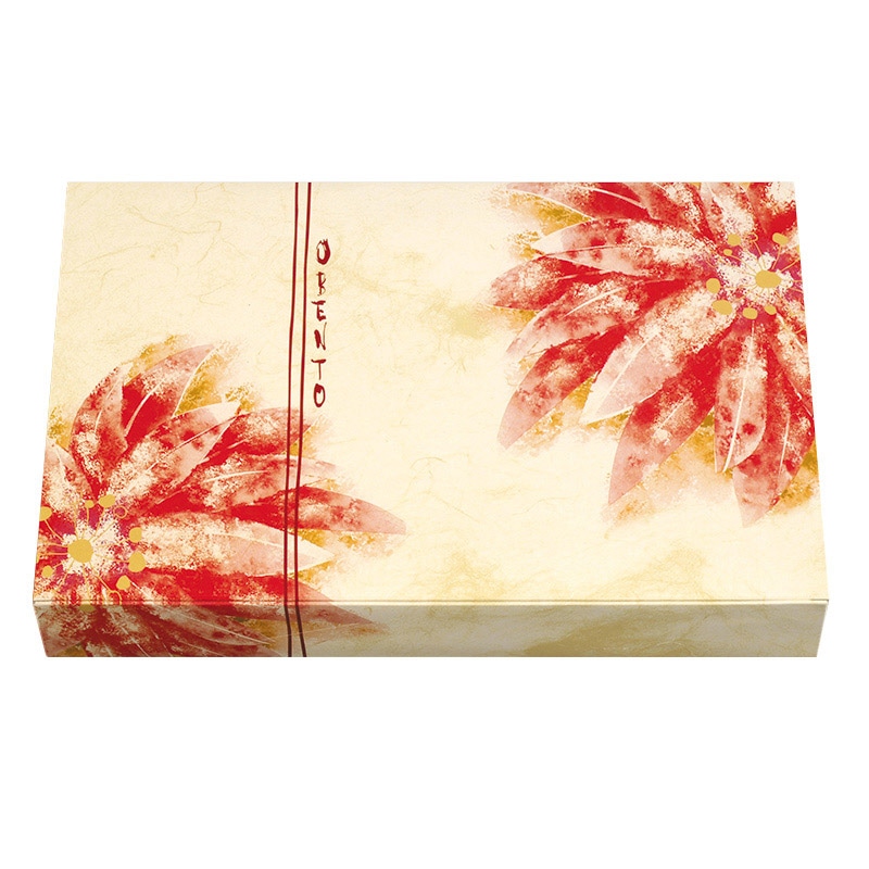 北原産業 弁当容器　紙ボックス　本体　ワンピース 90-60　陽日葵 HW-90　50枚/袋（ご注文単位6袋）【直送品】