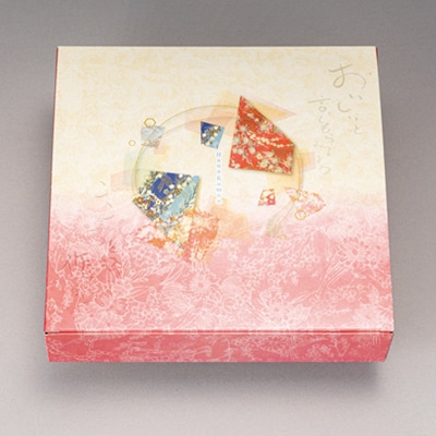 北原産業 弁当容器　紙ボックス　本体　ワンピース 70-70　花こもん HK-70　50枚/袋（ご注文単位6袋）【直送品】