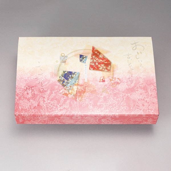 北原産業 弁当容器 紙ボックス 本体 ワンピース 90-60 花こもん HK-90 50枚/袋(ご注文単位6袋)【直送品】