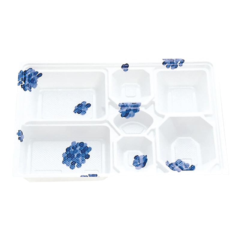 北原産業 紙ボックス弁当容器　中仕切　115-80 C-5　あじさい  20個/袋（ご注文単位4袋）【直送品】