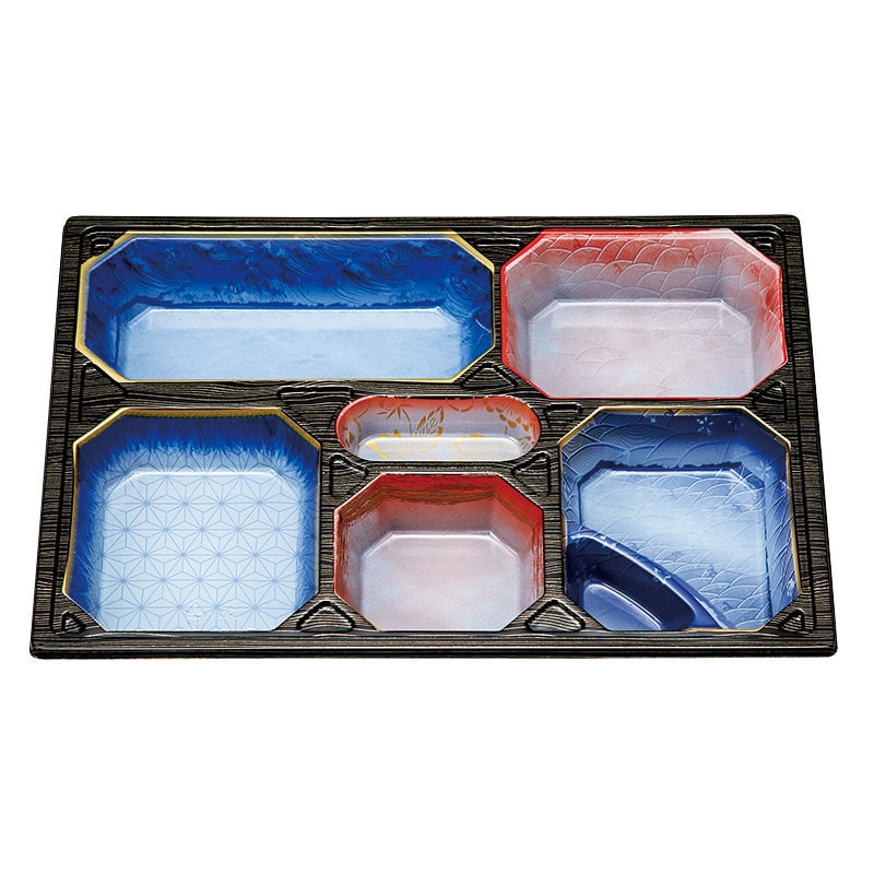 北原産業 紙ボックス弁当容器　中仕切　115-80 C-7　北斎  20個/袋（ご注文単位4袋）【直送品】