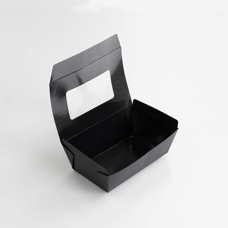 北原産業 食品容器　テイクボックス　窓付き 100　FBB（PP）  25枚/袋（ご注文単位20袋）【直送品】