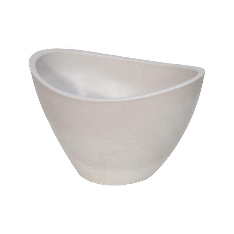 リード商事 樹脂ポット オーバルボウル 20 LGPL0920 ホワイト 1個(ご注文単位1個)【直送品】