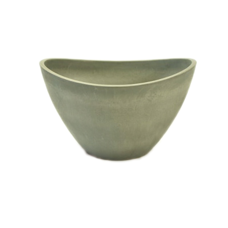 リード商事 樹脂ポット オーバルボウル 15 LGPL0915 グレー 1個(ご注文単位1個)【直送品】