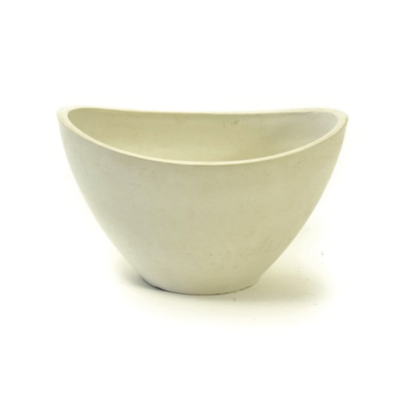 リード商事 樹脂ポット オーバルボウル 15 LGPL0915 ホワイト 1個(ご注文単位1個)【直送品】