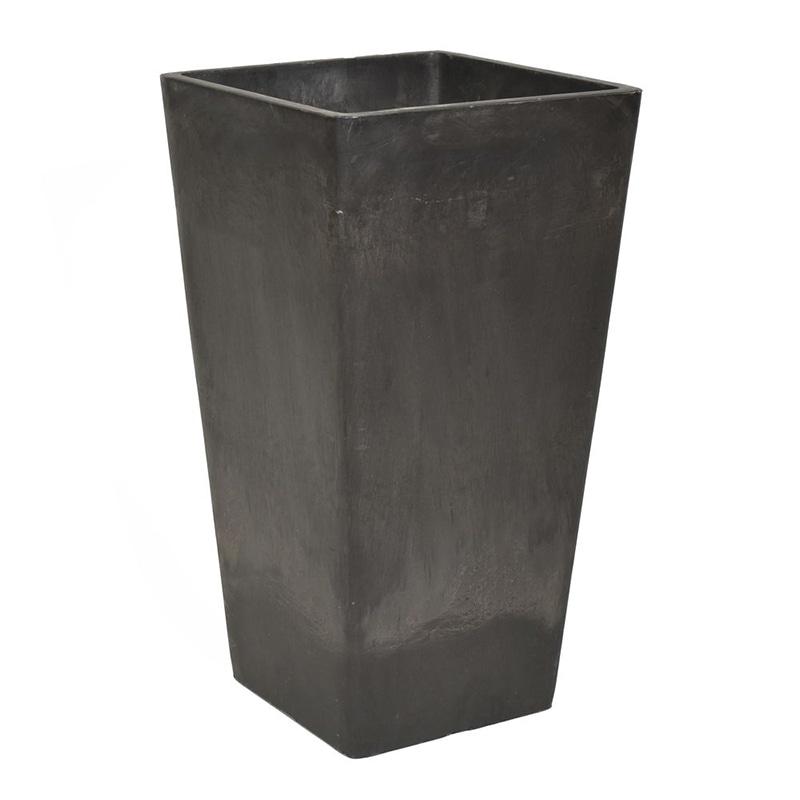 リード商事 フラワーベース ステータススクエアポット TH2246 グレー 1個(ご注文単位3個)【直送品】