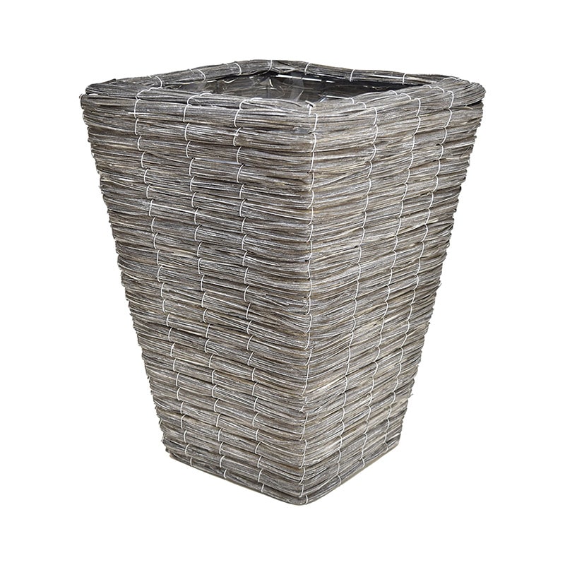 リード商事 スクエアトールバスケット L HT-8020L グレー 1個(ご注文単位1個)【直送品】