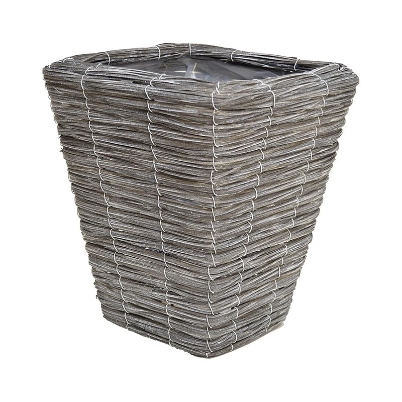 リード商事 スクエアトールバスケット M HT-8020M グレー 1個(ご注文単位1個)【直送品】