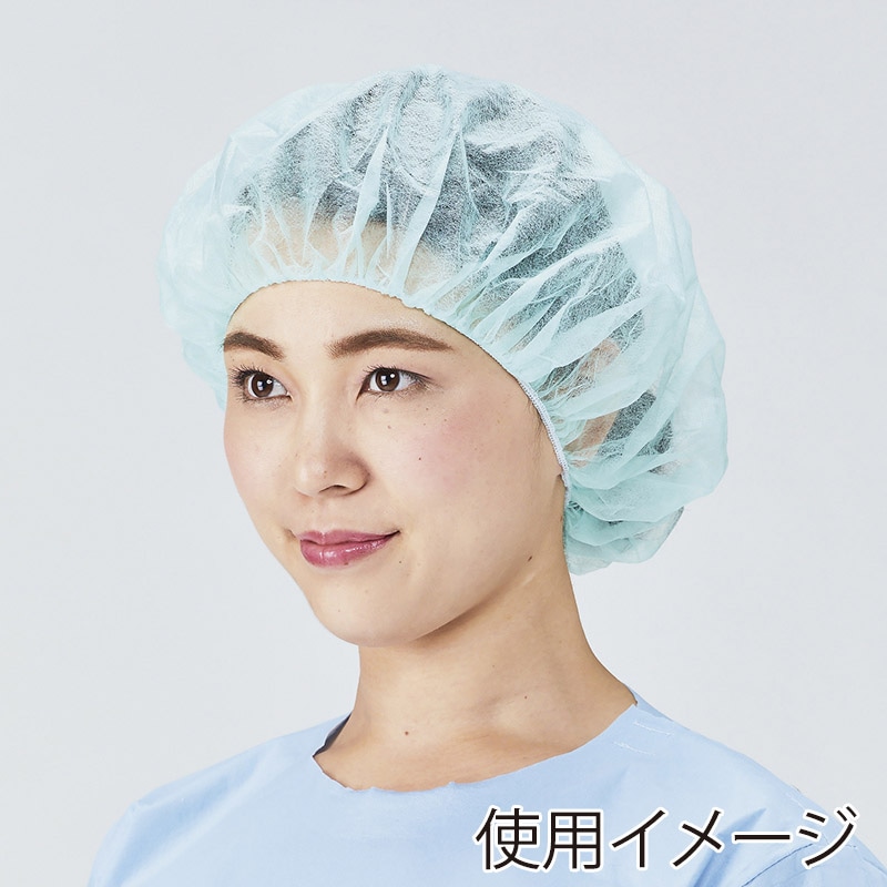 メディテックジャパン メディカルキャップ21 フリーサイズ PP-21G　グリーン 100枚/箱（ご注文単位10箱）【直送品】