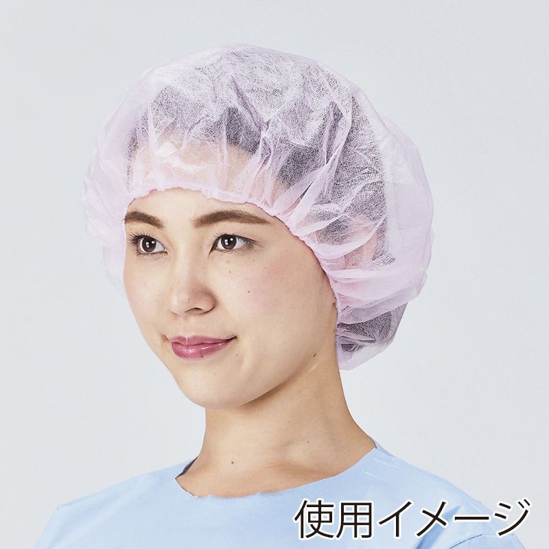メディテックジャパン メディカルキャップ21 フリーサイズ PP-21P　ピンク 100枚/箱（ご注文単位10箱）【直送品】