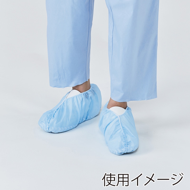 メディテックジャパン シューズカバー フリーサイズ SC-S　ライトブルー 100枚/箱（ご注文単位3箱）【直送品】