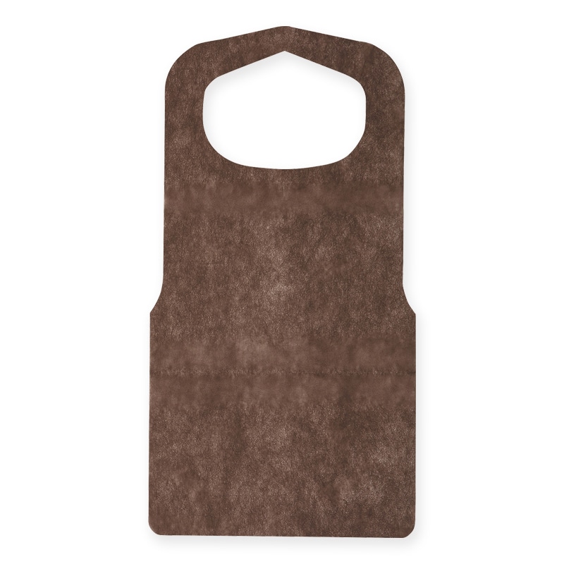 メディテックジャパン エプロン(A)平 フリーサイズ SE-BR ブラウン 50枚/袋(ご注文単位24袋)【直送品】