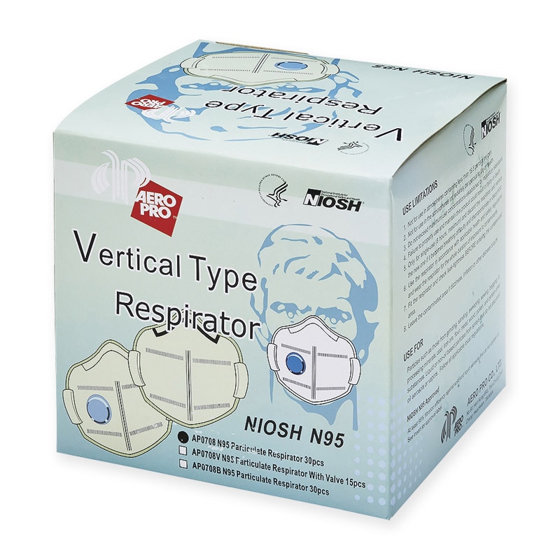 メディテックジャパン N95タテ型折り畳みマスク フリーサイズ AP0708 ホワイト 30枚/箱(ご注文単位20箱)【直送品】