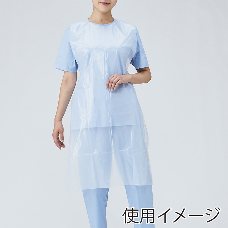 メディテックジャパン ネオソフトPEエプロン フリーサイズ EPUW-100　ホワイト 50枚/箱（ご注文単位20箱）【直送品】