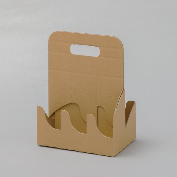 和気 リカーキャリーケース 6本入 クラフト 50枚/箱(ご注文単位1箱)【直送品】