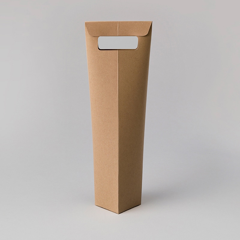 和気 ボトルキャリーケース 1本 クラフト 50枚/箱（ご注文単位1箱）【直送品】