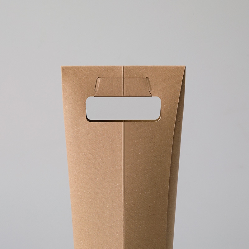 和気 ボトルキャリーケース 1本 クラフト 50枚/箱(ご注文単位1箱)【直送品】