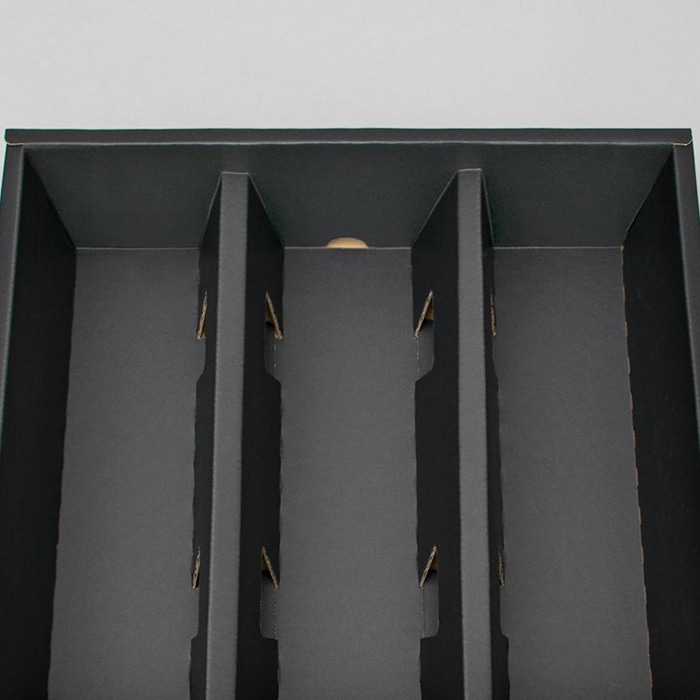 和気 マルチボトルケース 3本入 ブラック 20枚/箱(ご注文単位1箱)【直送品】