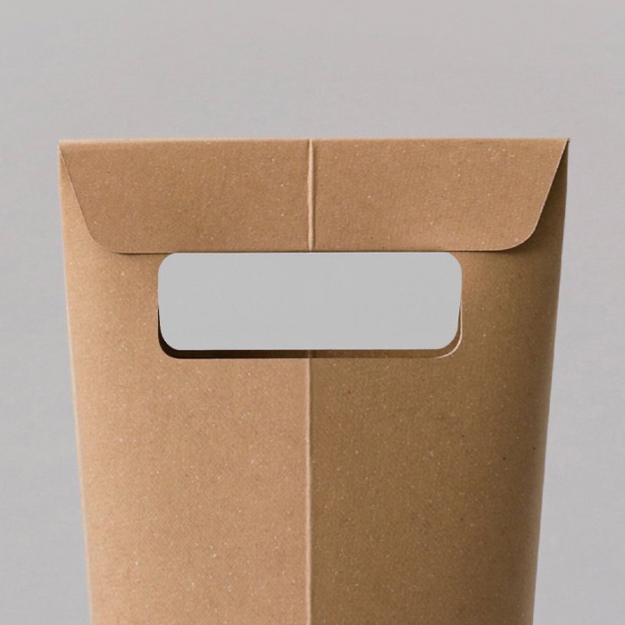 和気 ボトルキャリーケース 1本入 クラフト 100枚/箱(ご注文単位1箱)【直送品】