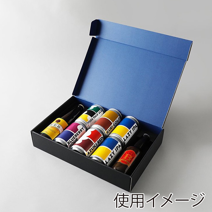 和気 セレクトギフトケース 缶10 瓶5 黒／青 40枚/箱（ご注文単位1箱