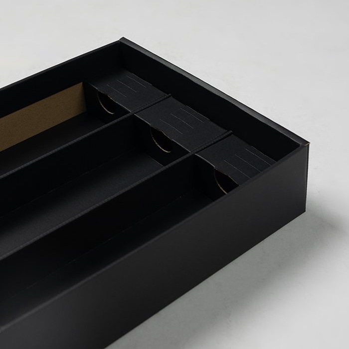 和気 4合瓶用箱 3本入 ブラック 20枚入 20枚/束(ご注文単位1束)【直送品】