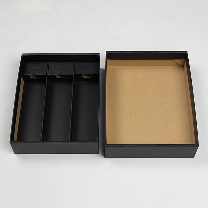 和気 4合瓶用箱 3本入 ブラック 20枚入 20枚/束(ご注文単位1束)【直送品】