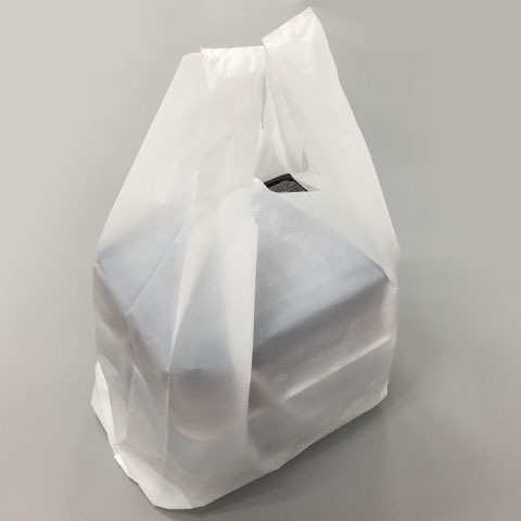 PS レジ袋 LL 乳白 100枚/袋(ご注文単位10袋)【直送品】