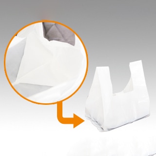 PS 弁当用レジ袋 大 乳白 100枚/袋(ご注文単位10袋)【直送品】