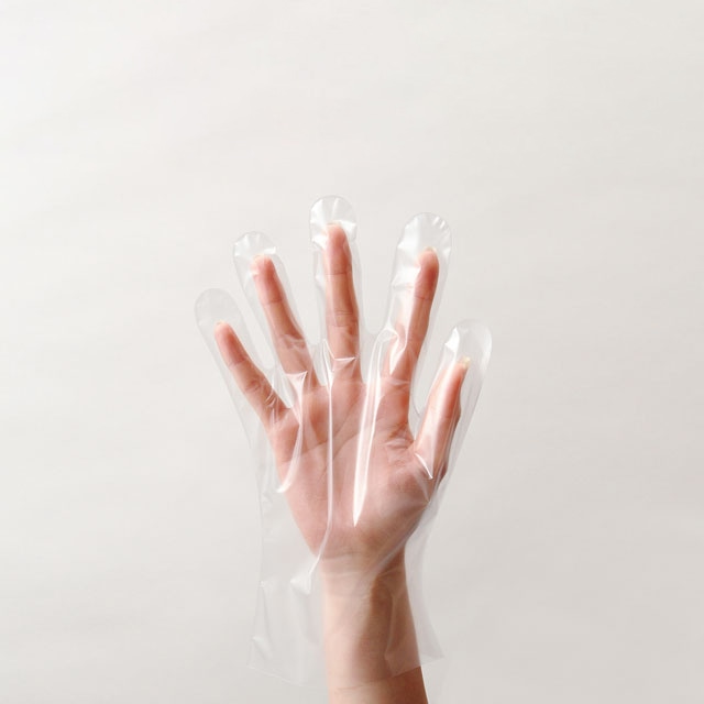 PS 使い捨て手袋 ポリグローブエンボス SS 100枚/箱(ご注文単位60箱)【直送品】