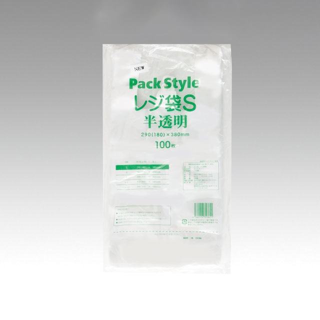PS　レジ袋 S 半透明 100枚/袋（ご注文単位20袋）【直送品】
