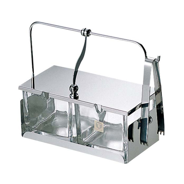 >大塚硝子店 薬味入れ #52(ガラス中子・トング付) 1個(ご注文単位1個)【直送品】