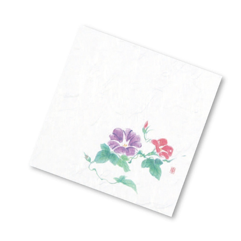 アーテック ニュー四季懐紙 4寸 NS-107 朝顔 1冊(ご注文単位1冊)【直送品】