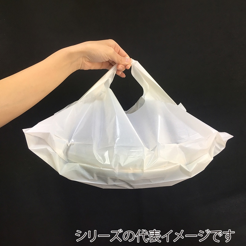 まつもと合成 手提げポリ袋　バンバンバッグ No.5 無地 100枚/袋（ご注文単位10袋）【直送品】