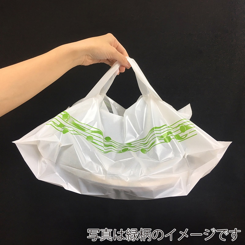 まつもと合成 手提げポリ袋 帯バンバンバッグ No.7 100枚/袋(ご注文単位5袋)【直送品】