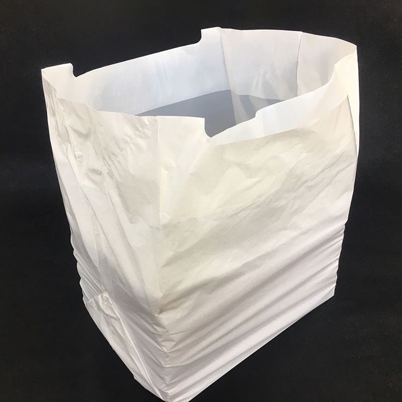 まつもと合成 手提げポリ袋 古紙回収スカンジーバッグ 乳白無地 100枚/袋(ご注文単位10袋)【直送品】