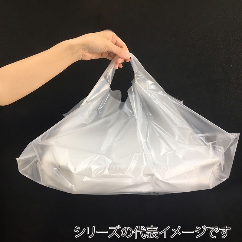 まつもと合成 手提げポリ袋　バンバンバッグ No.14 ナチュラル 1000枚/箱（ご注文単位1箱）【直送品】