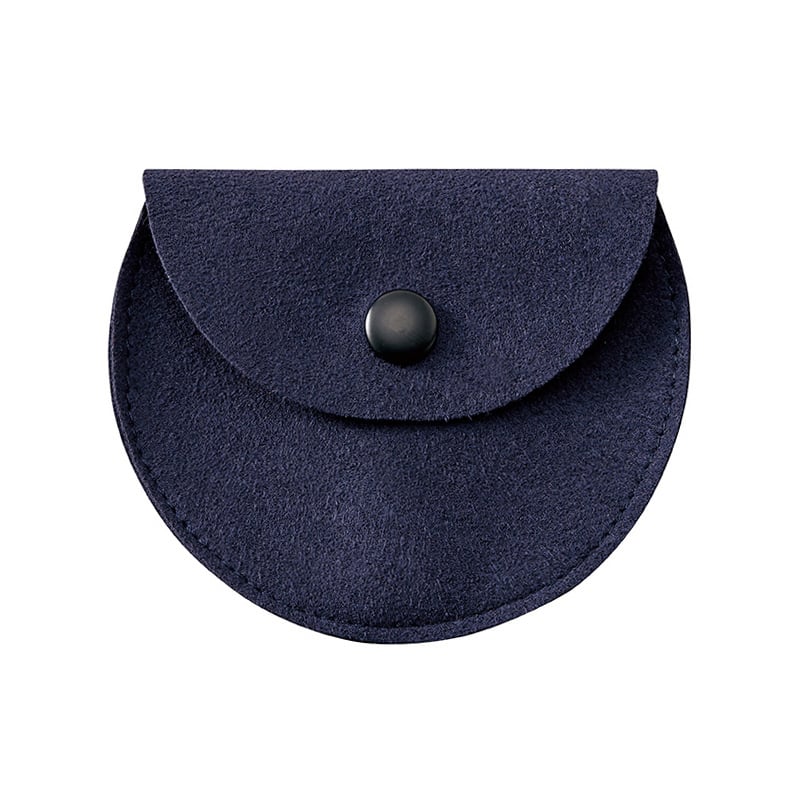 原口 ホックポーチ 人工スエード 紺 781 1個(ご注文単位20個)【直送品】