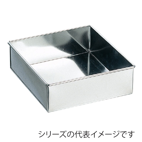 ブリキ　角デコ缶　15cm  336002700 1個（ご注文単位1個）【直送品】