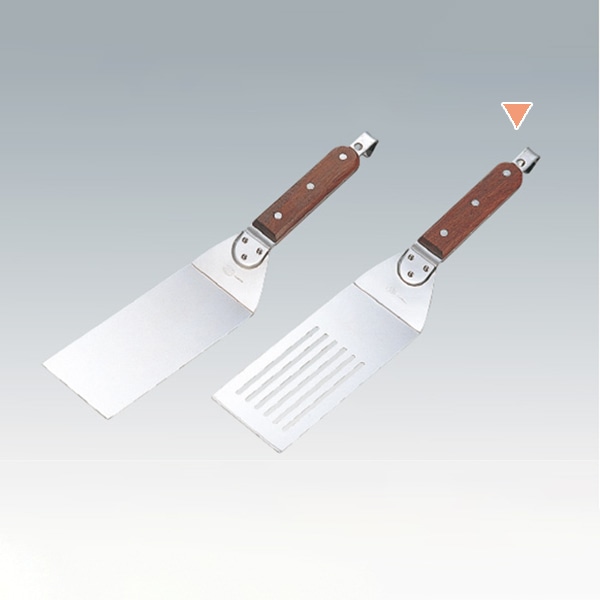 木柄万能ターナー　穴明  120000460 1個（ご注文単位1個）【直送品】