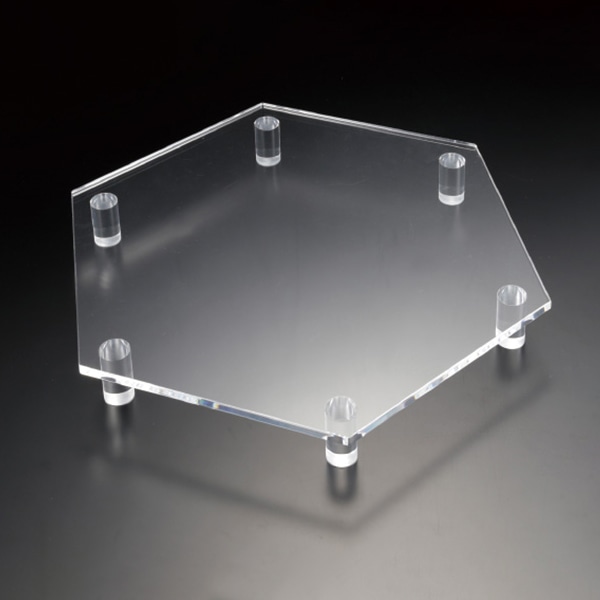 アクリル　ディスプレイステージ 六角 999001570 1個（ご注文単位1個）【直送品】