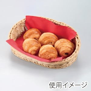 籐かご用ナプキン レッド 644001250 1個（ご注文単位1個）【直送品】