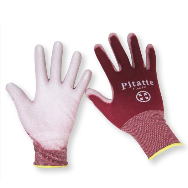 ジェイワークスプランニング ウレタン背抜き手袋 ぴたっ手 ファインフィット S エンジ JK-027 1組(ご注文単位12組)【直送品】