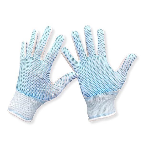 ジェイワークスプランニング 両面使える作業手袋 すべり止め付 片手スペア付 M ブルー JK-73 1袋(ご注文単位10袋)【直送品】