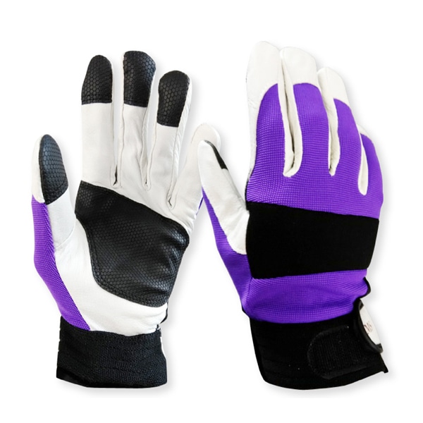 ジェイワークスプランニング 豚革手袋 甲ポリエステル アテ付 L JWG-018 1組(ご注文単位10組)【直送品】