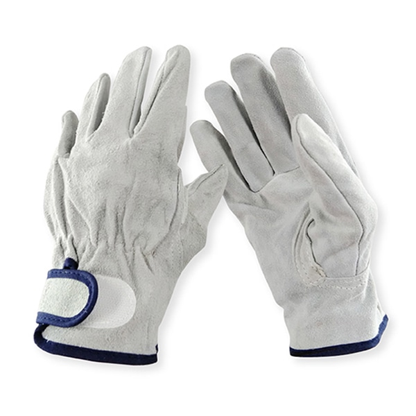 ジェイワークスプランニング 牛床革手袋 マジック付 JWG-034 1組（ご注文単位10組）【直送品】