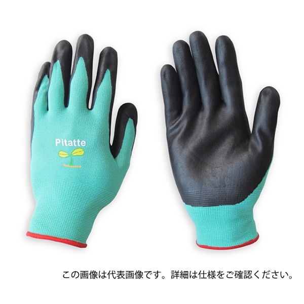 ジェイワークスプランニング ニトリル背抜き手袋 ぴたっ手 M グリーン JK-046 1組（ご注文単位12組）【直送品】