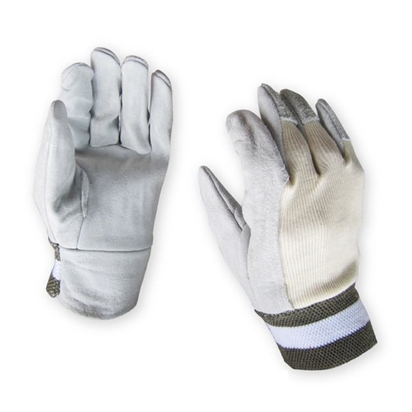 ジェイワークスプランニング 牛床革手袋 甲メリヤス JWG-022 1組（ご注文単位10組）【直送品】