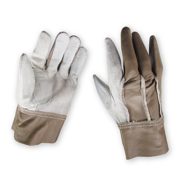 ジェイワークスプランニング 牛床皮手袋 背縫い コンビ フリー JWG-033-1P 1組（ご注文単位10組）【直送品】