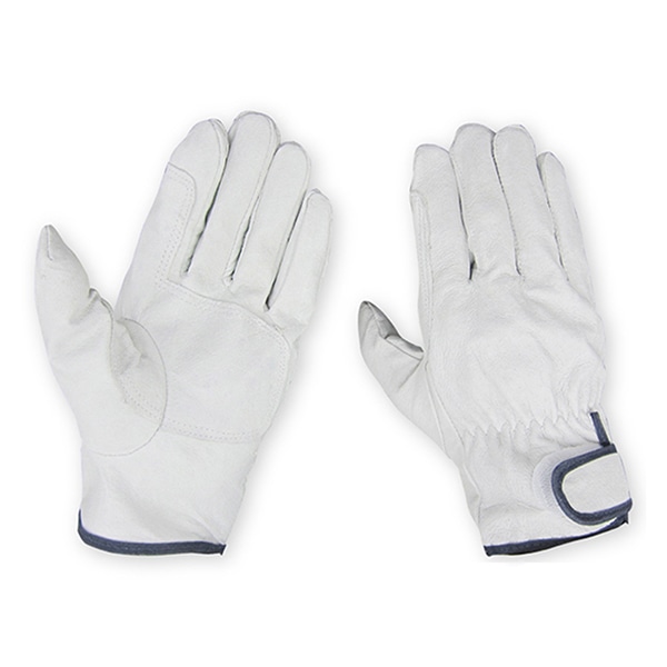 ジェイワークスプランニング 豚クレスト革手袋 L 白 3双組 JWG-104 1袋（ご注文単位10袋）【直送品】
